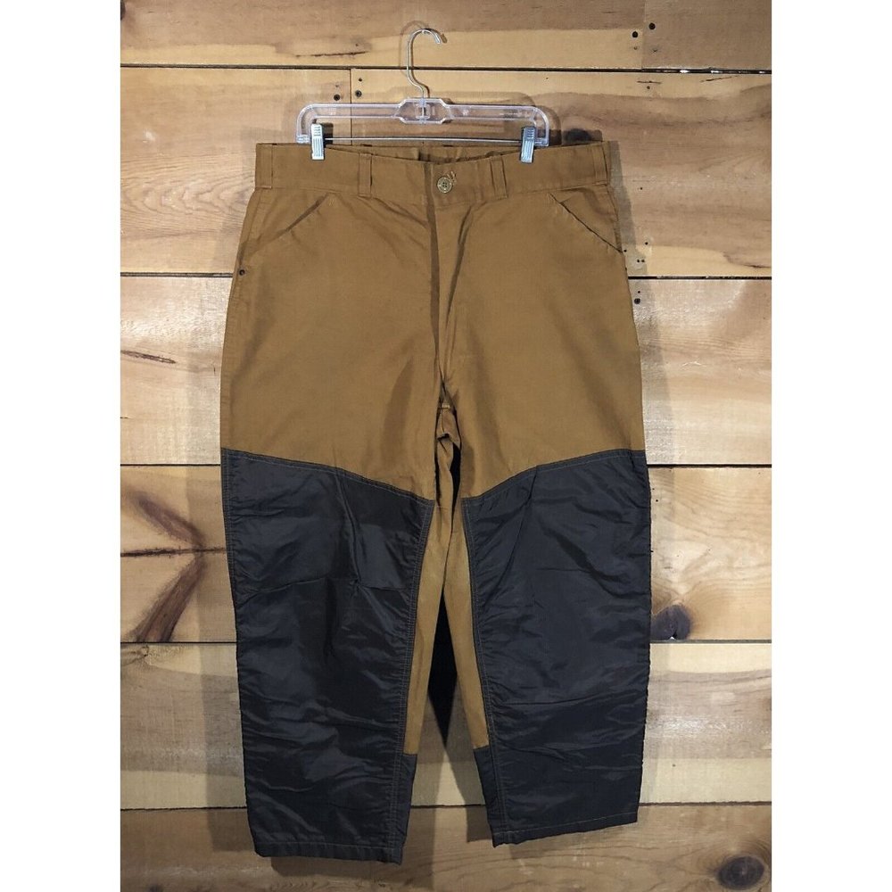 Vintage American Field Canvas Brush Field Hunting Pants Mens Size 40x30 Brown